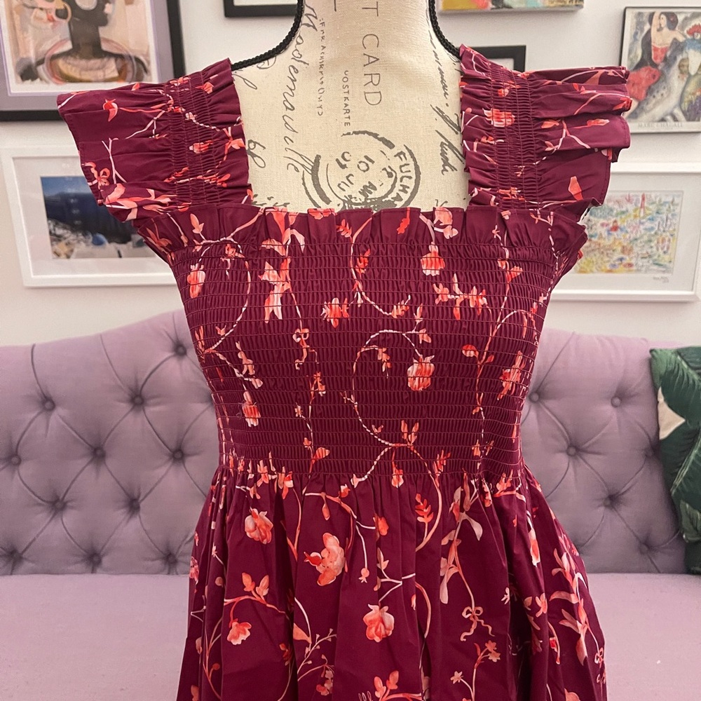 NWT Hill House Burgundy Nap Dress M - Picture 6 of 6